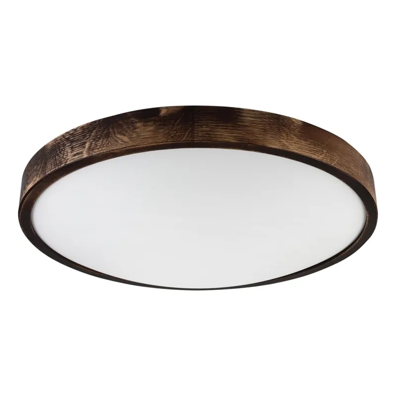 Stropní svítidlo OAK SMOKY SLIM 3xE27/15W/230V pr. 47 cm dub/tmavě hnědá Finální Výprodej