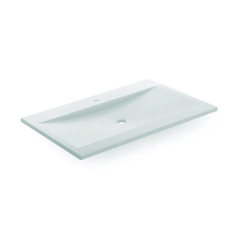 Bathco 0506 - Zápustné umyvadlo MANHATTAN 100x45 cm pryskyřice/bílá Omezená Nabídka