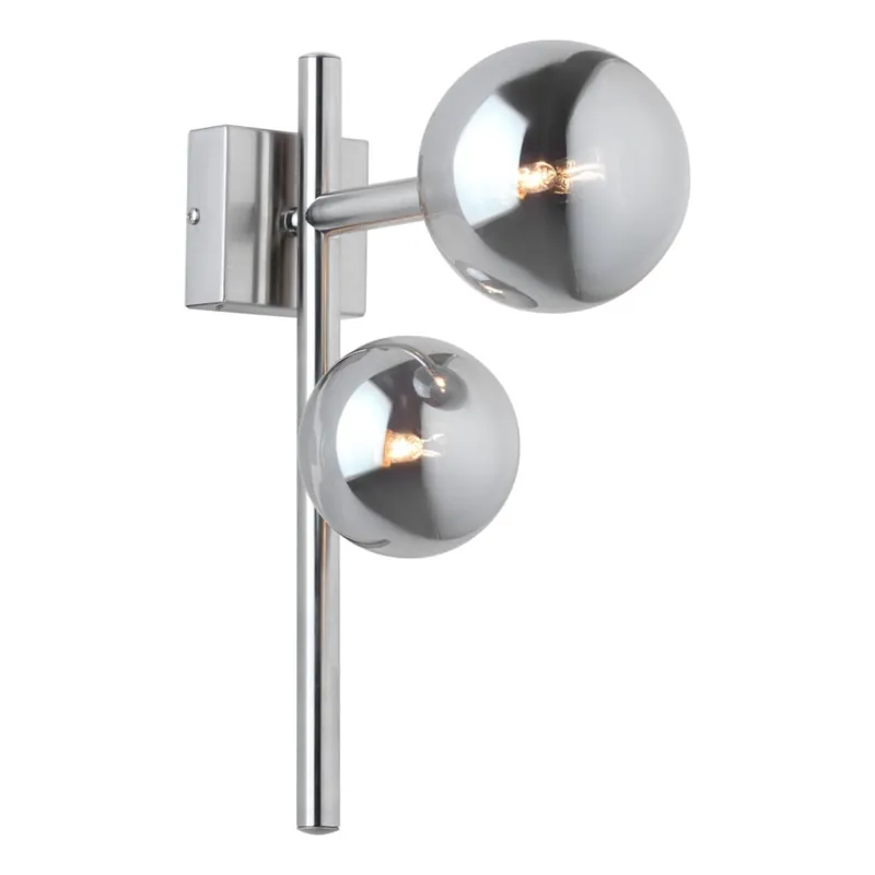Must-Have Jupiter 1903 - Nástěnné svítidlo NEPTUN 2xG9/14W/230V matný chrom/kouřová šedá
