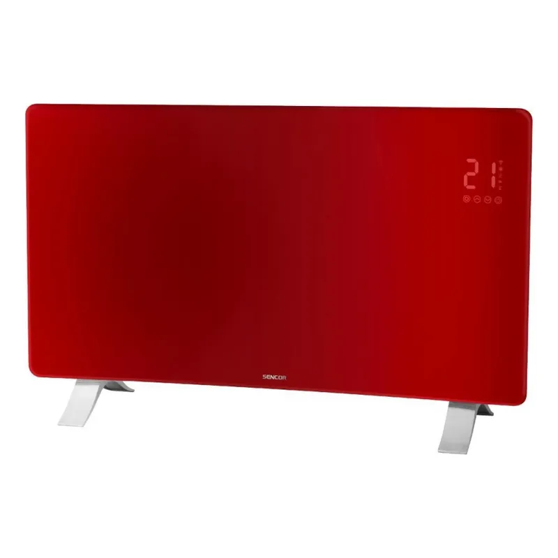 Sencor - Chytrý elektrický přímotop/konvektor 1200/2400W/230V IP24 Wi-Fi červená Finální Výprodej