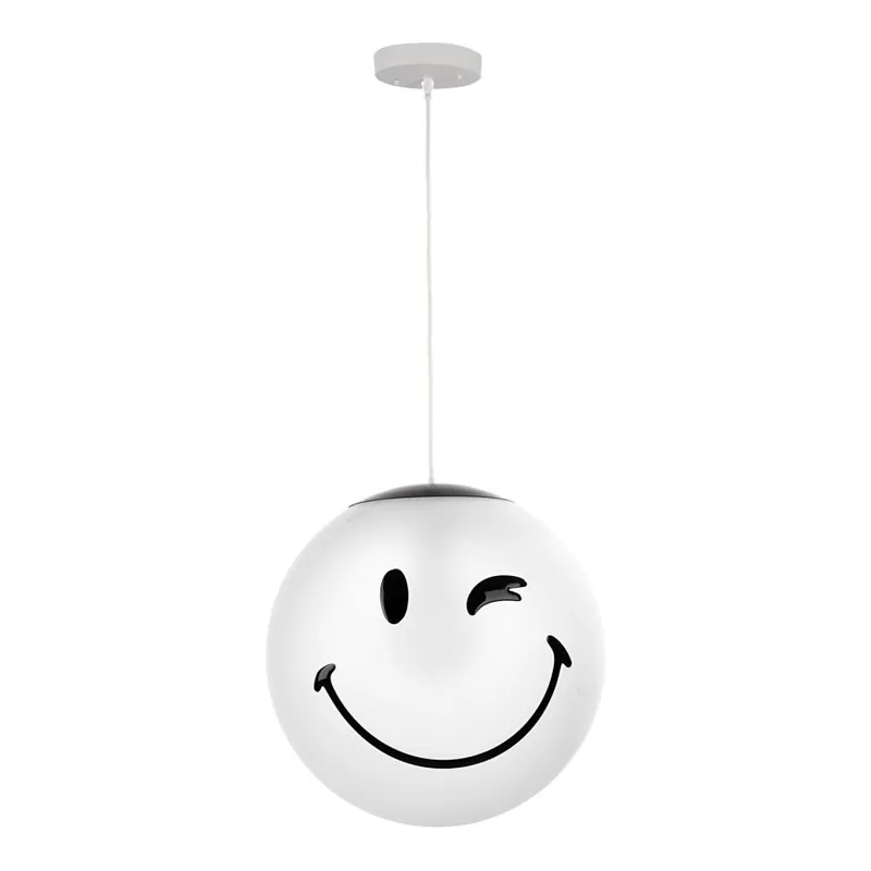 Akce ONLI - Dětský lustr na lanku SMILEY 1xE27/15W/230V bílá