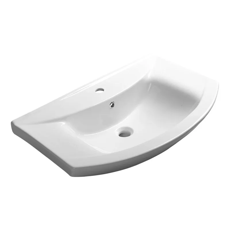 Výprodej Aqualine - Zápustné umyvadlo ZERO 75x48,5 cm keramika/bílá