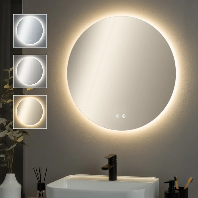 Brilagi - LED Koupelnové vyhřívané zrcadlo DEMI PRO LED/20W/230V pr. 60 cm IP44 CRI 90 stmívatelné + CCT Nízká Cena