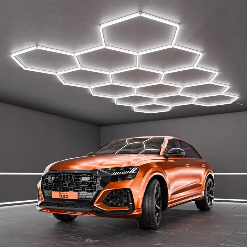 LED Stropní svítidlo HEXAGON LED/570W/85-265V 6500K 522x298 cm CRI 90 IP44 bílá Nejprodávanější