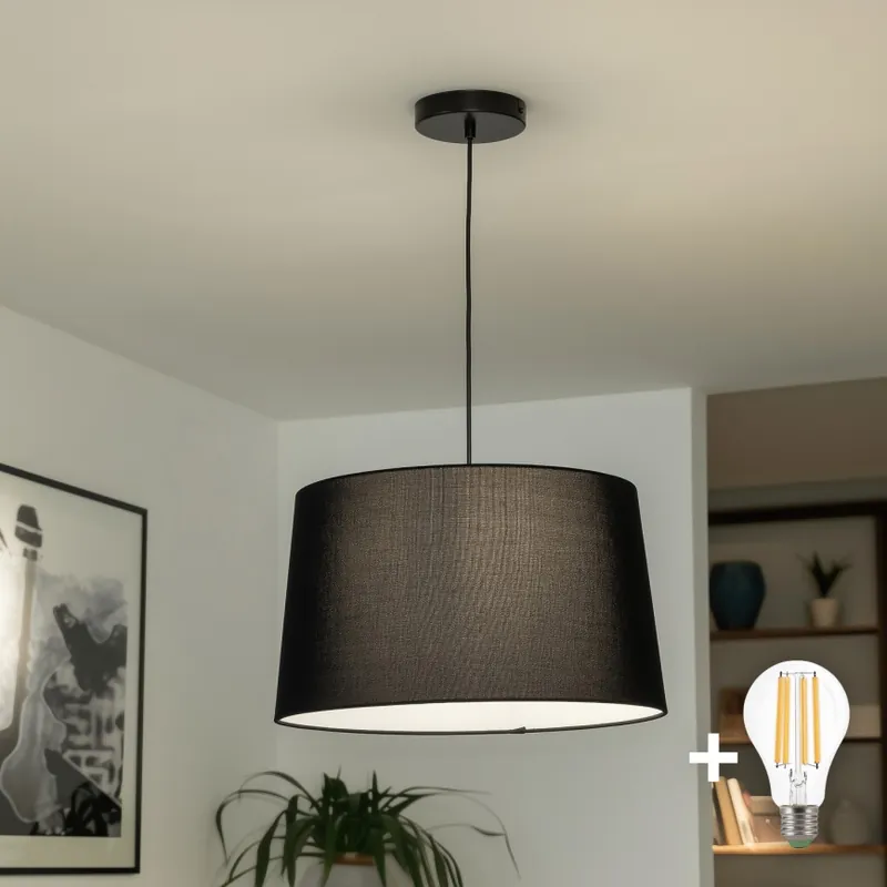 Novinka Brilagi - LED Lustr na lanku CERIA 1xE27/40W/230V pr. 45 cm černá