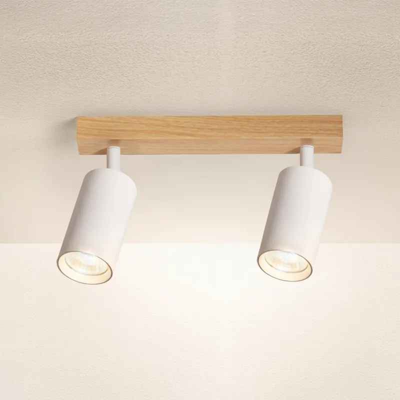 Brilagi - Bodové svítidlo SELE 2xGU10/30W/230V bílá/dekor dubu Objednat Nyní