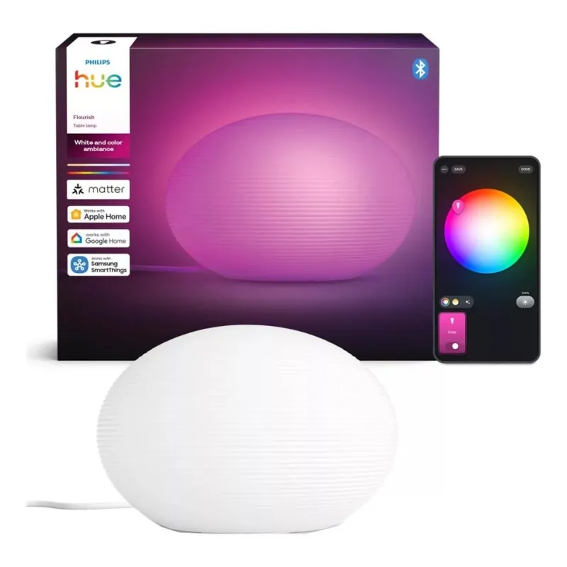 Vysoce Kvalitní Philips - LED RGB Stmívatelná stolní lampa Hue FLOURISH White And Color Ambiance 1xE27/8,1W/230V 1000-20000K