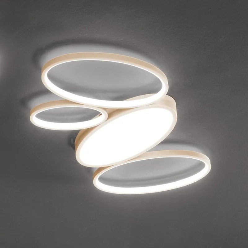 Sezónní Sleva Ondaluce - LED Stmívatelné stropní svítidlo RICE LED/34W/230V 45x80 cm zlatá