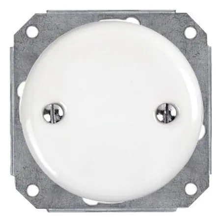 Novinka Bohemia-Design - Porcelánová retro krytka elektroinstalace bílá