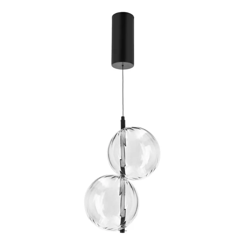 LED Lustr na lanku PLAYA LED/10W/230V černá Nová Kolekce