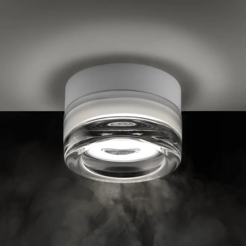 Ideal Lux - LED Koupelnové stropní svítidlo LOLLY 1xGX53/9W/230V pr. 10,5 cm IP44 bílá/čirá Nejlepší Cena