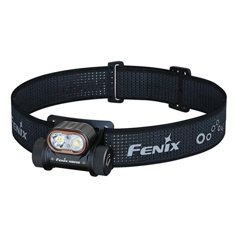Omezená Nabídka Fenix HM55RABL - LED Stmívatelná nabíjecí čelovka LED/USB/1xCR123A 1600 mAh IP68 1200 lm 141,2 h černá