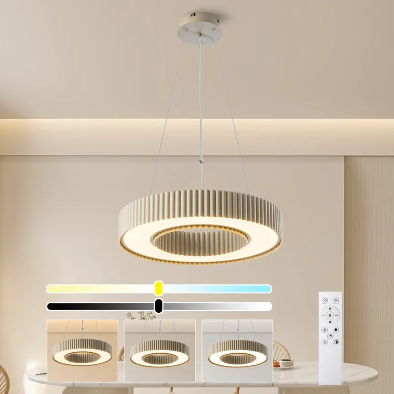 Brilagi - LED Stmívatelný lustr na lanku LUMIX LED/48W/230V 3000-6000K béžová pr. 50 cm + dálkové ovládání Horká Nabídka