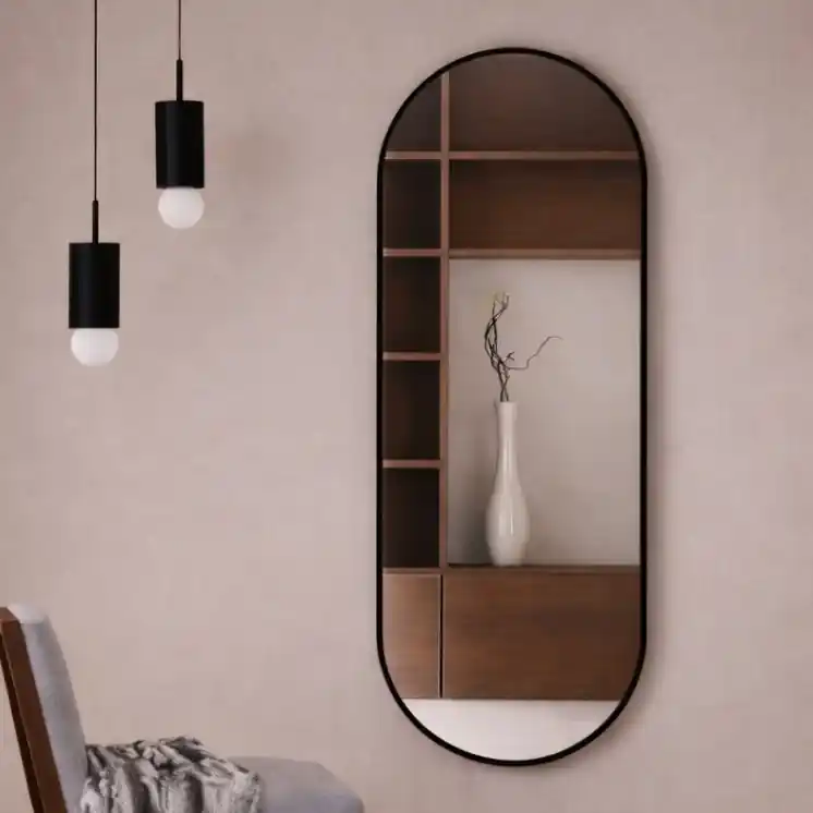 Baltica Design - Nástěnné zrcadlo TINY BORDER 140x60 cm černá Horká Nabídka