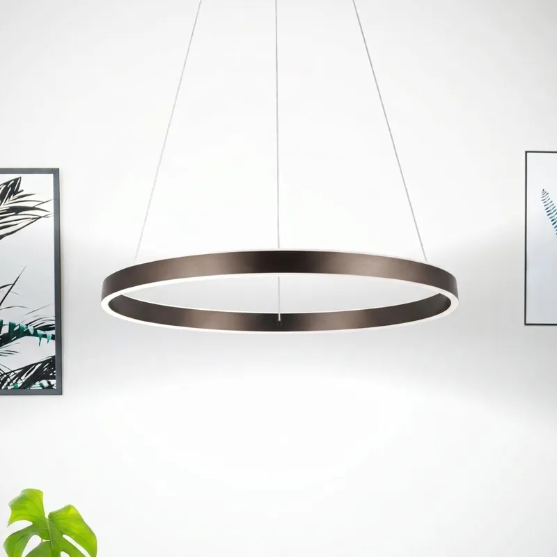 Aktuální Eglo 33483 - LED Lustr na lanku ALCAZABA 2xLED/18W/230V 3000K pr. 55 cm bronzová