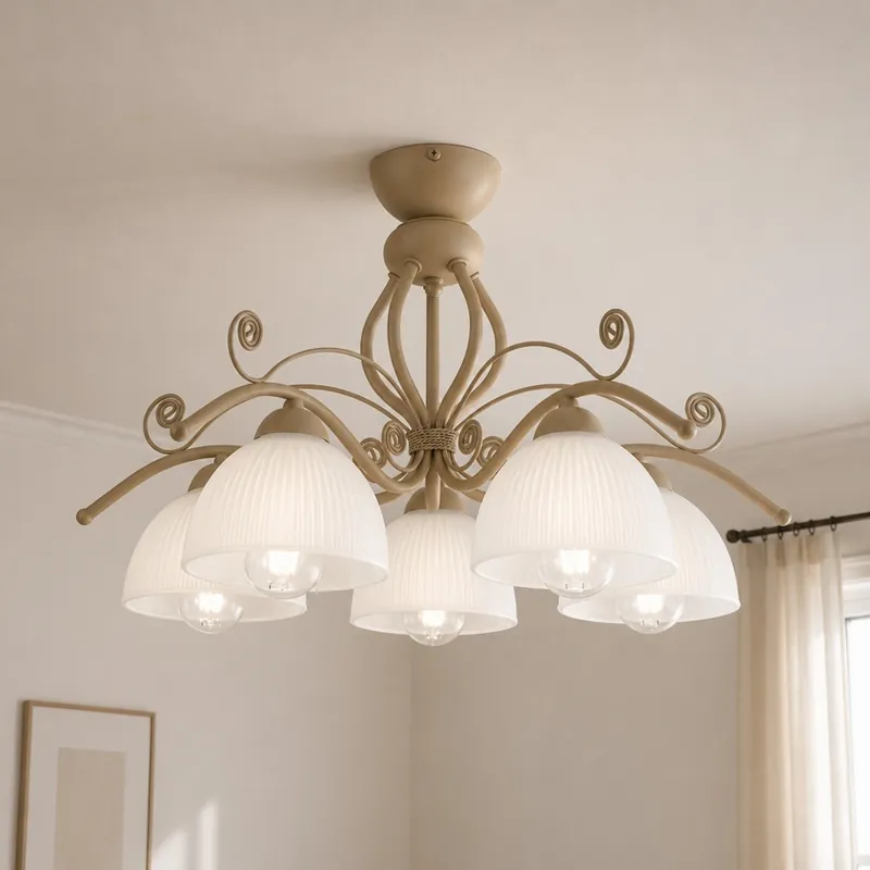 Kup Teď Brilagi - Přisazený lustr ANTICO MODERN 5xE27/60W/230V béžová