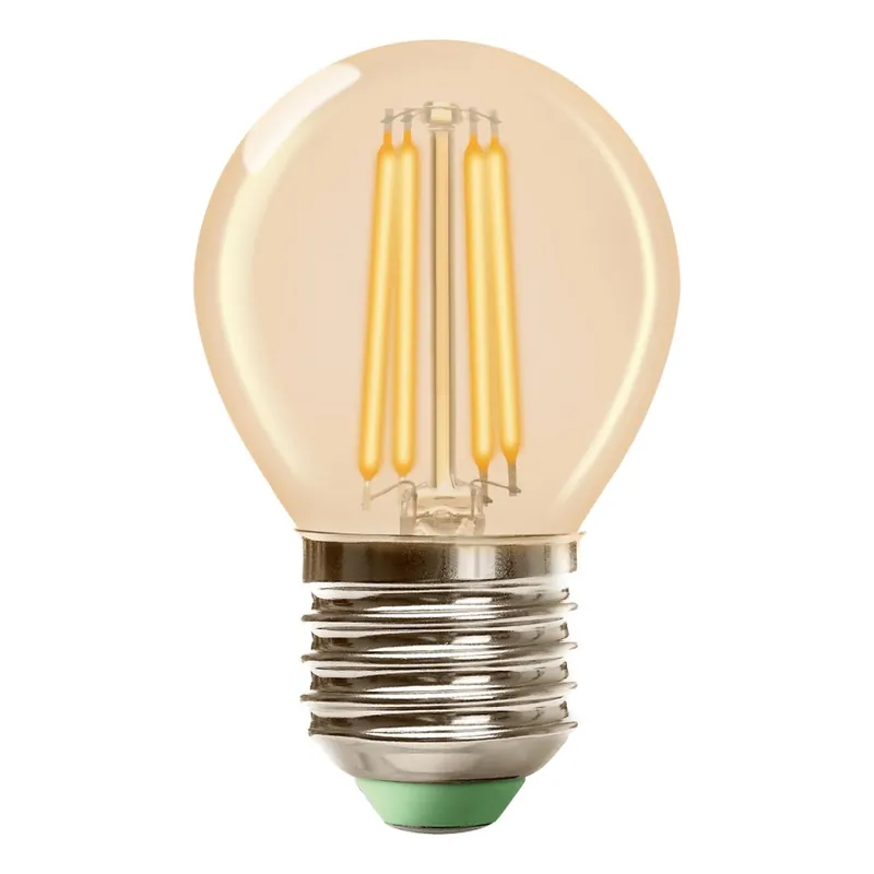 Cenový Hit LED Žárovka CLASSIC AMBER G45 E27/6,5W/230V 2200K - Brilagi