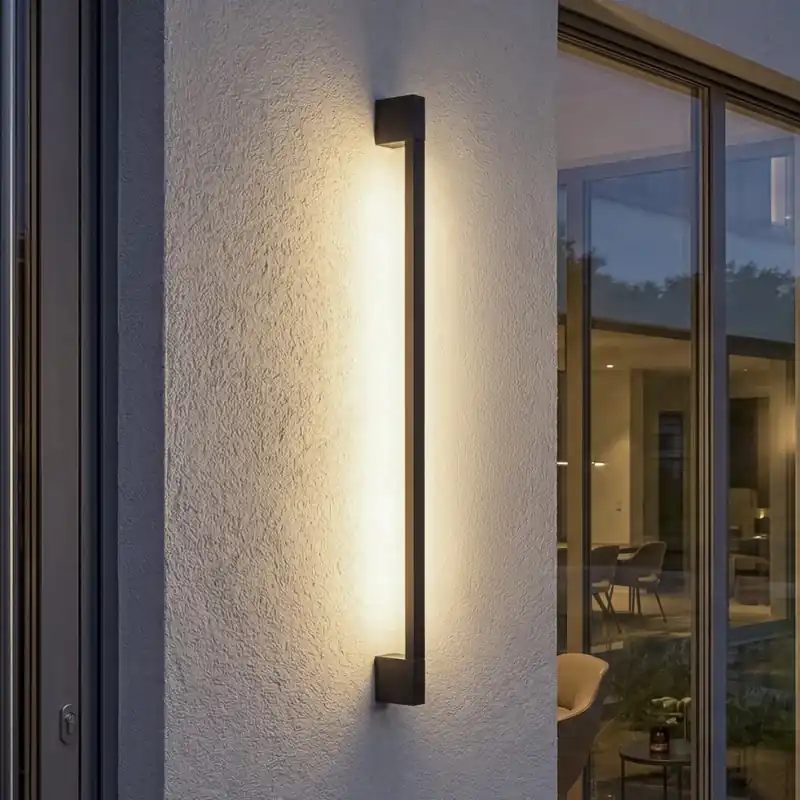 Sleva LED Venkovní nástěnné svítidlo YALTE LED/8,5W/230V 3000/4000/6500K 93 cm IP54 černá