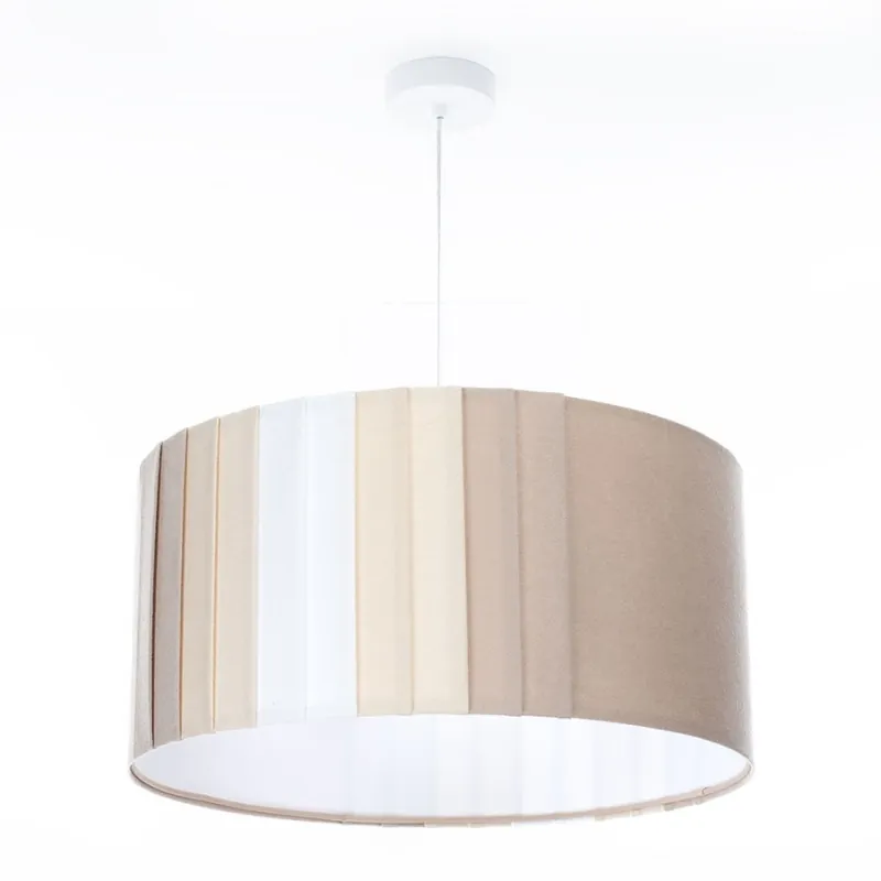 Expresní Doručení Lustr na lanku STRIPES 1xE27/60W/230V pr. 60 cm béžová