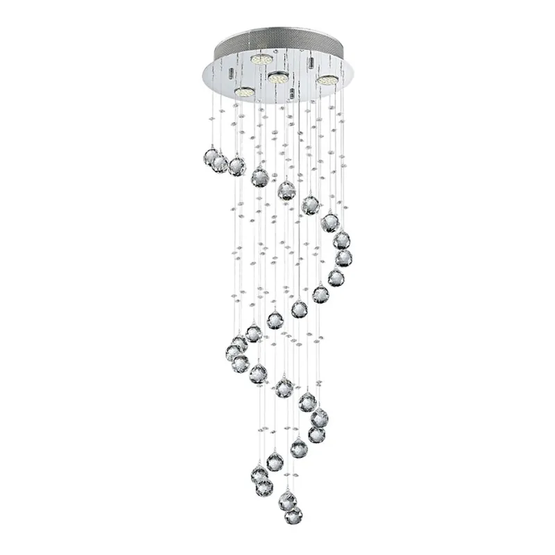 Top Prodej LUXERA 62410 - Křišťálový přisazený lustr COIL 4xGU10/50W/230V