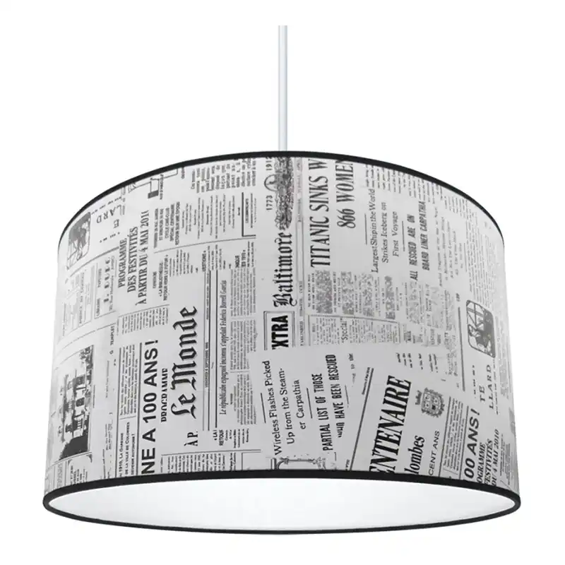 Lustr NEWSPAPER 1xE27/60W/230V Top Prodej