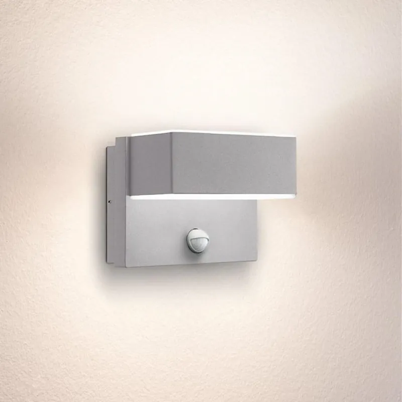 Eglo - LED Venkovní nástěnné svítidlo se senzorem 2xLED/5,6W/230V IP44 Vysoce Kvalitní