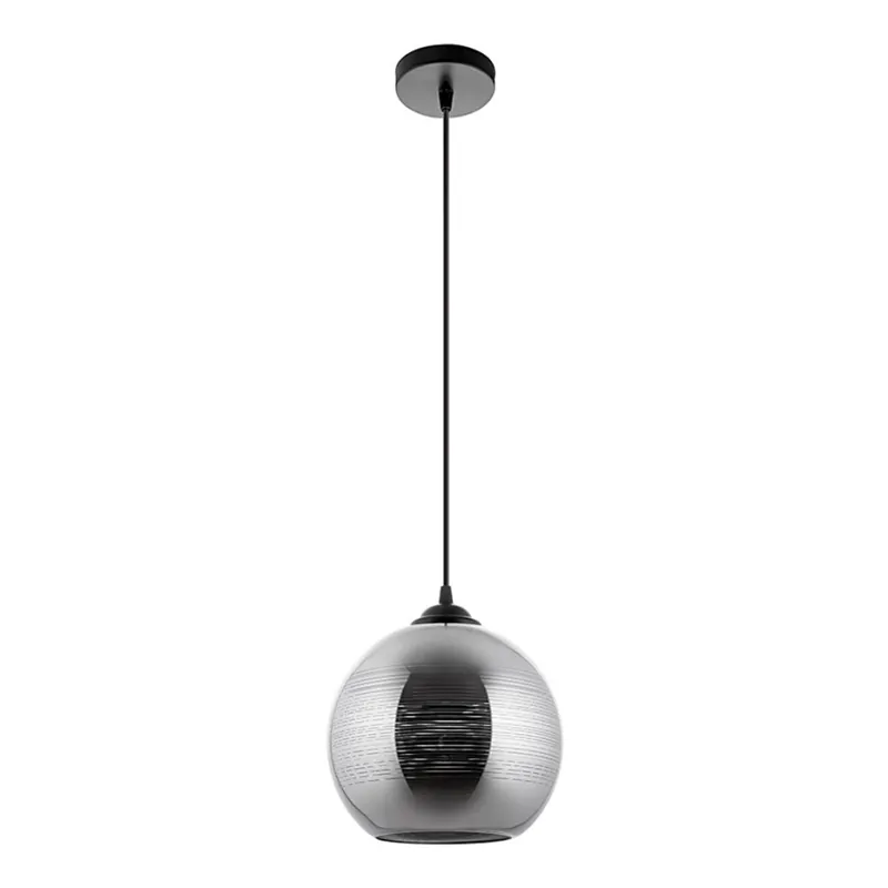 Originální Lustr na lanku 1xE27/60W/230V pr. 20 cm černá