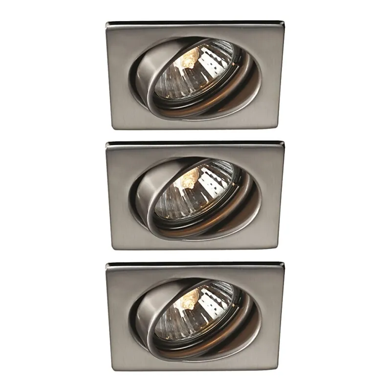 Philips Massive 59323/17/PN - SADA 3x Koupelnové podhledové svítidlo QUARTZ 1xGU10/50W/230V Originální