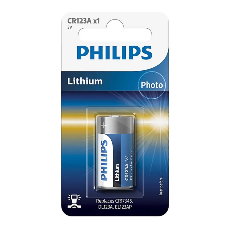 Philips CR123A/01B - Lithiová baterie CR123A MINICELLS 3V 1600mAh Vysoce Kvalitní