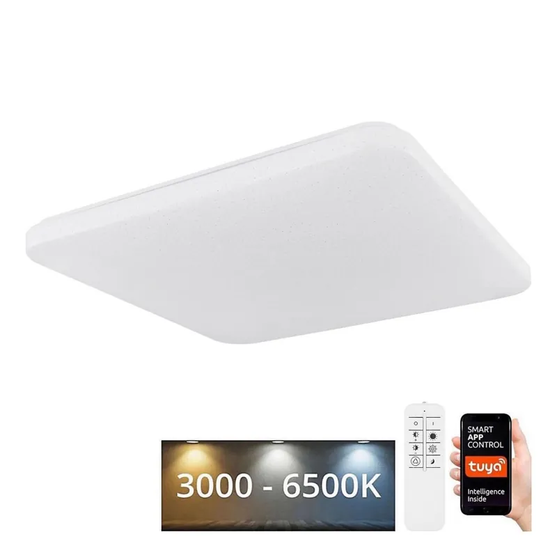 Globo - LED Stmívatelné stropní svítidlo LED/30W/230V 3000-6500K Wi-Fi Tuya + dálkové ovládání Novinka