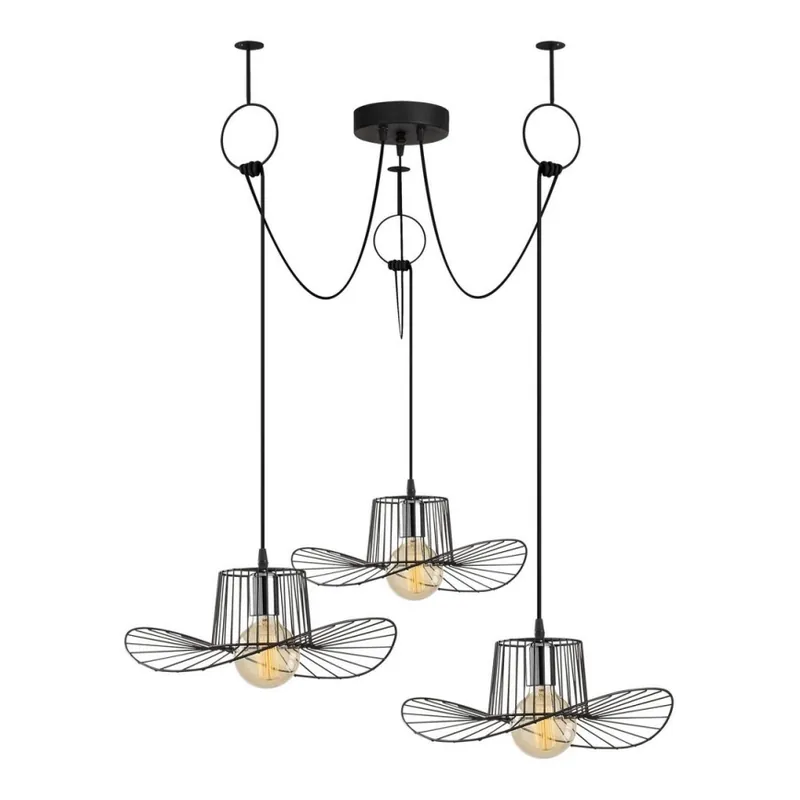 Rychlé Dodání Lustr na lanku TEL 3xE27/40W/230V pavouk
