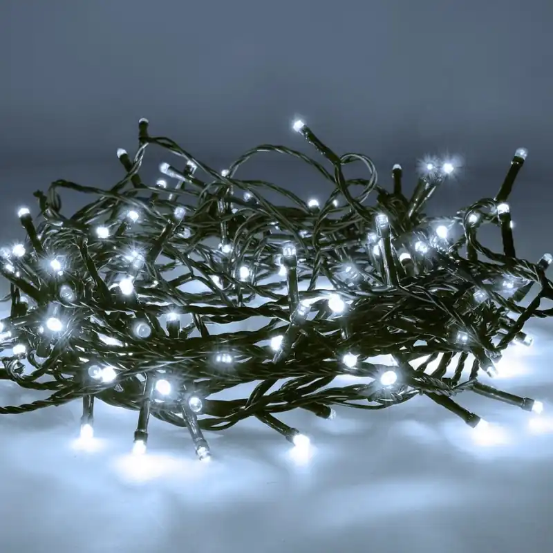 Expresní Doručení LED Venkovní řetěz 50xLED/8 funkcí 8m IP44 studená bílá