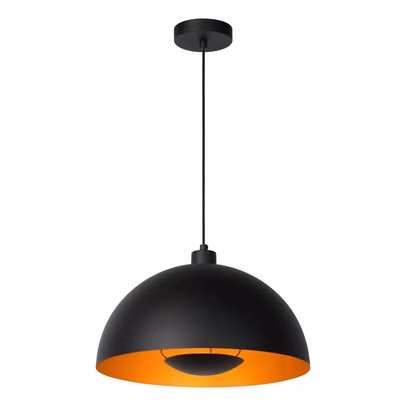 Značkový Lucide 45496/01/30 - Lustr na lanku SIEMON 1xE27/40W/230V černá