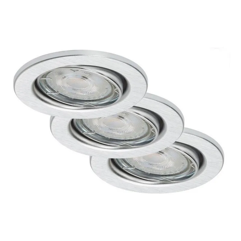 Vysoce Kvalitní Briloner 7149-039 - SADA 3xLED Stmívatelné koupelnové svítidlo 1xGU10/5W/230V IP23