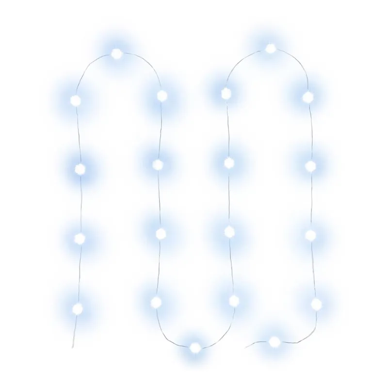 Horká Nabídka LED řetěz 20xLED/2xAA 2,3m studená bílá