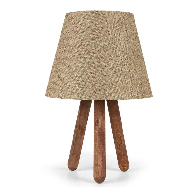 Sezónní Sleva Stolní lampa AYD 1xE27/60W/230V béžová/hnědá