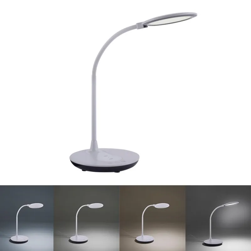 Leuchten Direkt 14416-16 - LED Stmívatelná dotyková stolní lampa s bezdrátovým nabíjením ASTRID LED/5W/230V 3000/4000/5500K + USB Nejlepší Volba