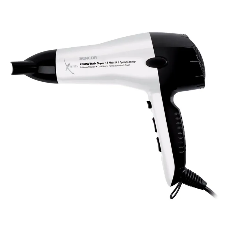Sencor - Fén 2000W/230V bílá/černá Sezónní Sleva
