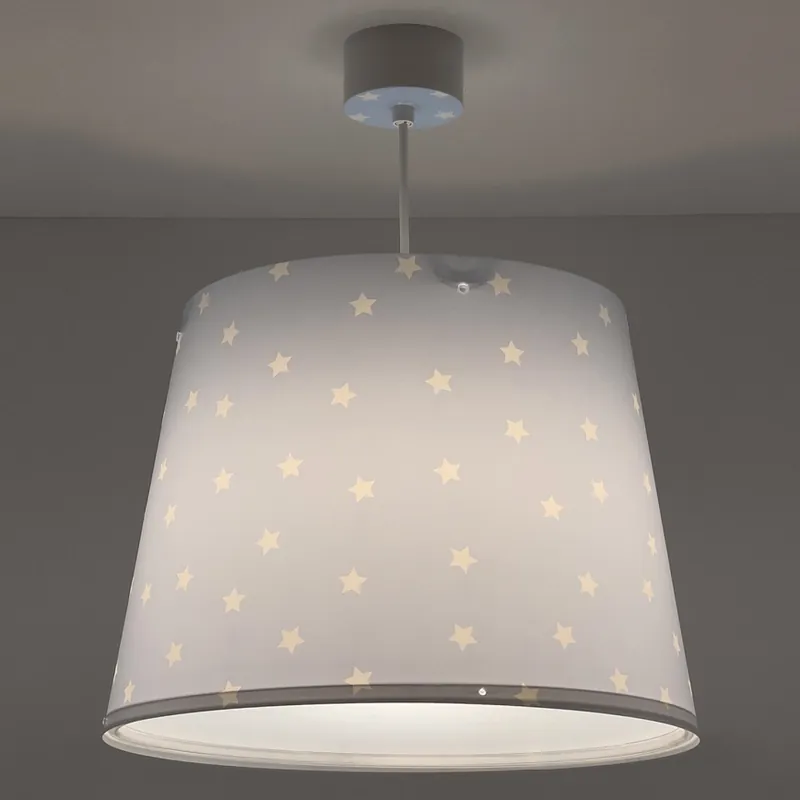Dalber 82212T - Dětský lustr STAR LIGHT 1xE27/60W/230V modrá Vysoce Kvalitní