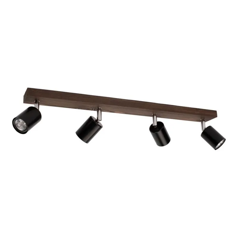 Finální Výprodej Stropní bodové svítidlo MANARA 4xGU10/5W/230V borovice