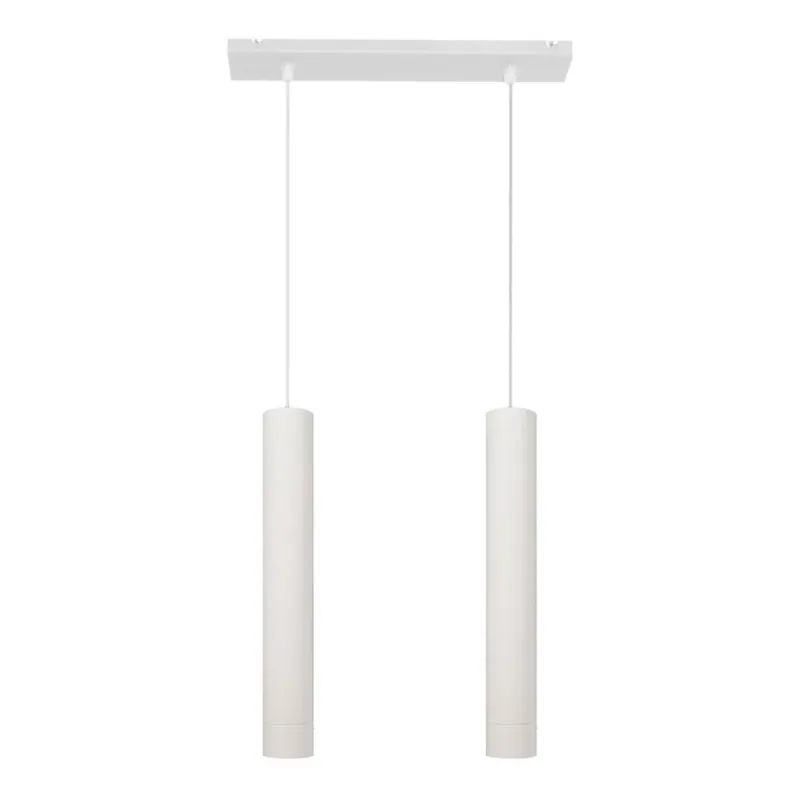 LED Lustr na lanku TUBA 2xGU10/4,8W/230V bílá Poslední Šance