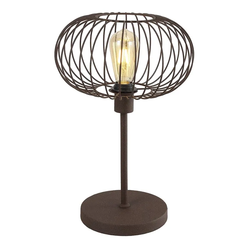 Značkový Stolní lampa WIRE 1xE27/15W/230V hnědá