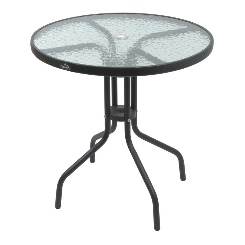 Sleva Zahradní stůl pr. 70 cm černá