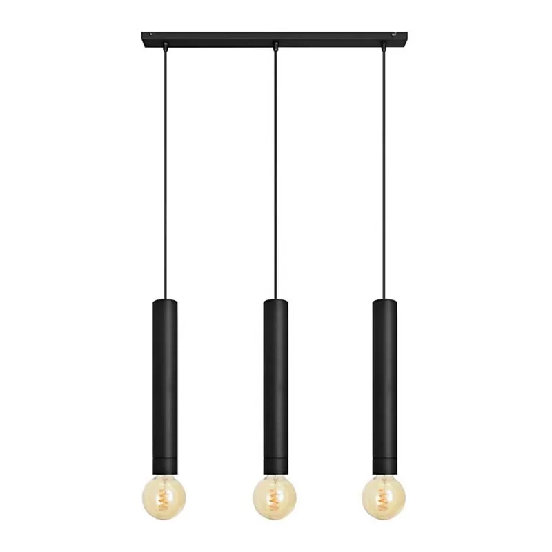 Lustr na lanku TUBA 3xE27/15W/230V černá Nejlepší Cena
