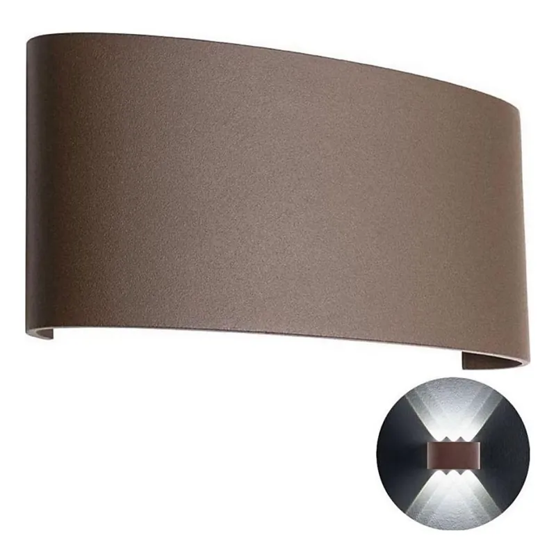 Vrácení Zdarma Redo 90227 - LED Venkovní nástěnné svítidlo FABO LED/6W/230V 3000K IP54 hnědá