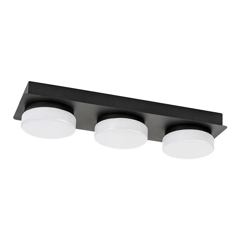 Značkový Rabalux - LED Stropní koupelnové svítidlo 3xLED/6W/230V IP44 černá