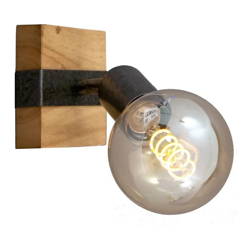 Briloner 2900-011 - Nástěnné bodové svítidlo WOOD BASIC 1xE27/25W/230V Pouze Dnes