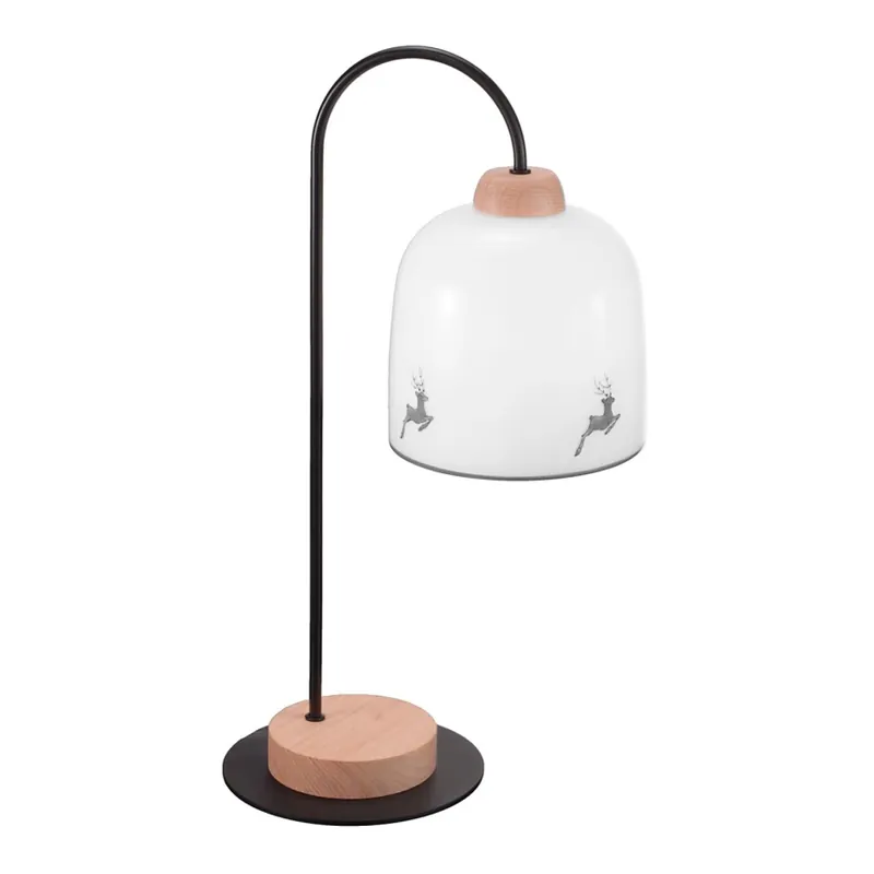 Kolarz A1352.71.Gr.100 - Stolní lampa NONNA 1xE27/60W/230V jeleni dub/bílá/šedá Tovární Cena