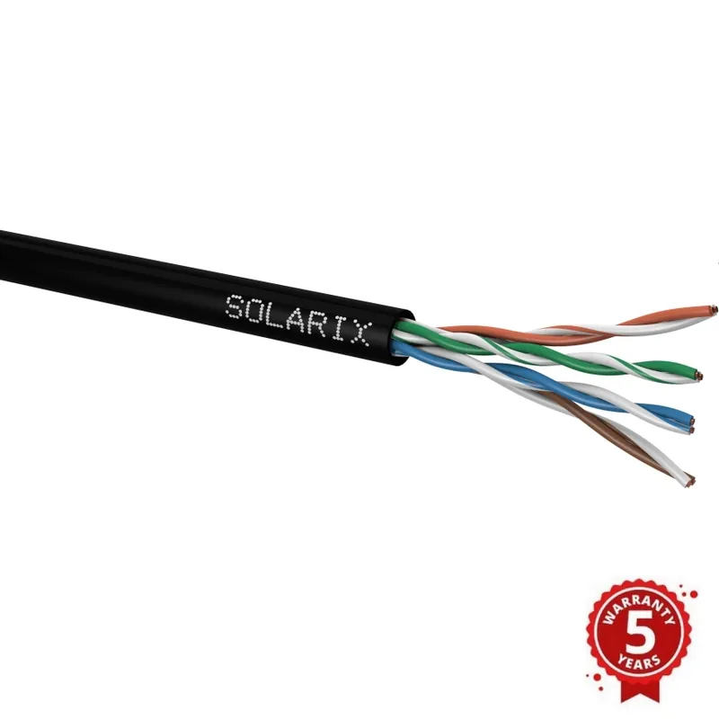 Solarix - Venkovní instalační kabel CAT5E UTP PE Fca 305m IP67 Objednat Nyní