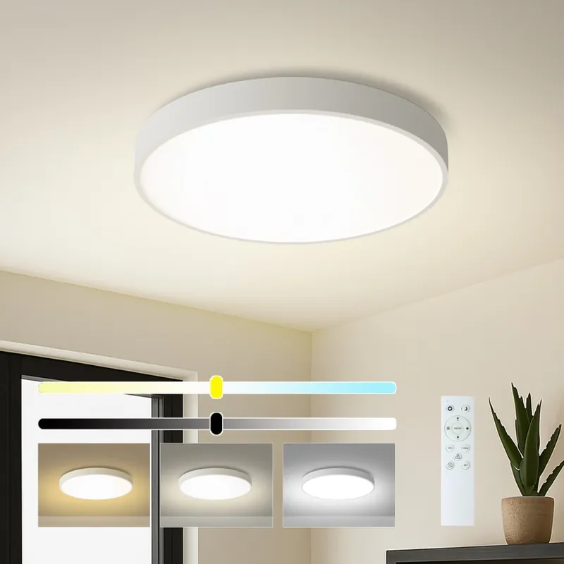 Akční Nabídka Brilagi - LED Stmívatelné stropní svítidlo POOL SMART LED/48W/230V 40 cm 3000-6000K Wi-Fi Tuya + dálkové ovládání bílá